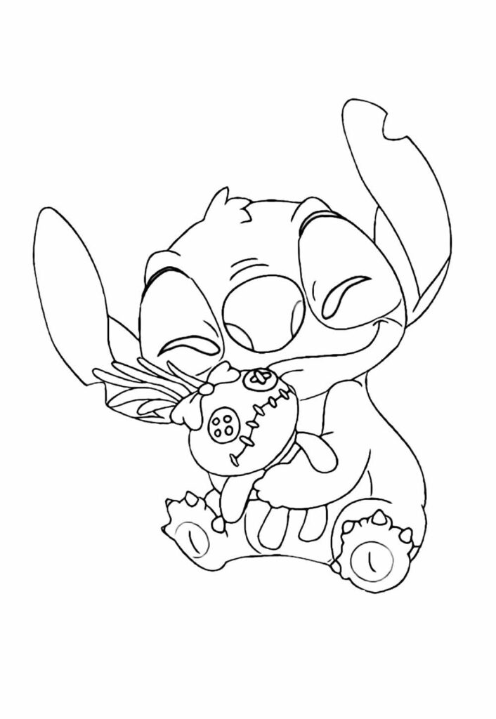 Desenho para colorir de Stitch