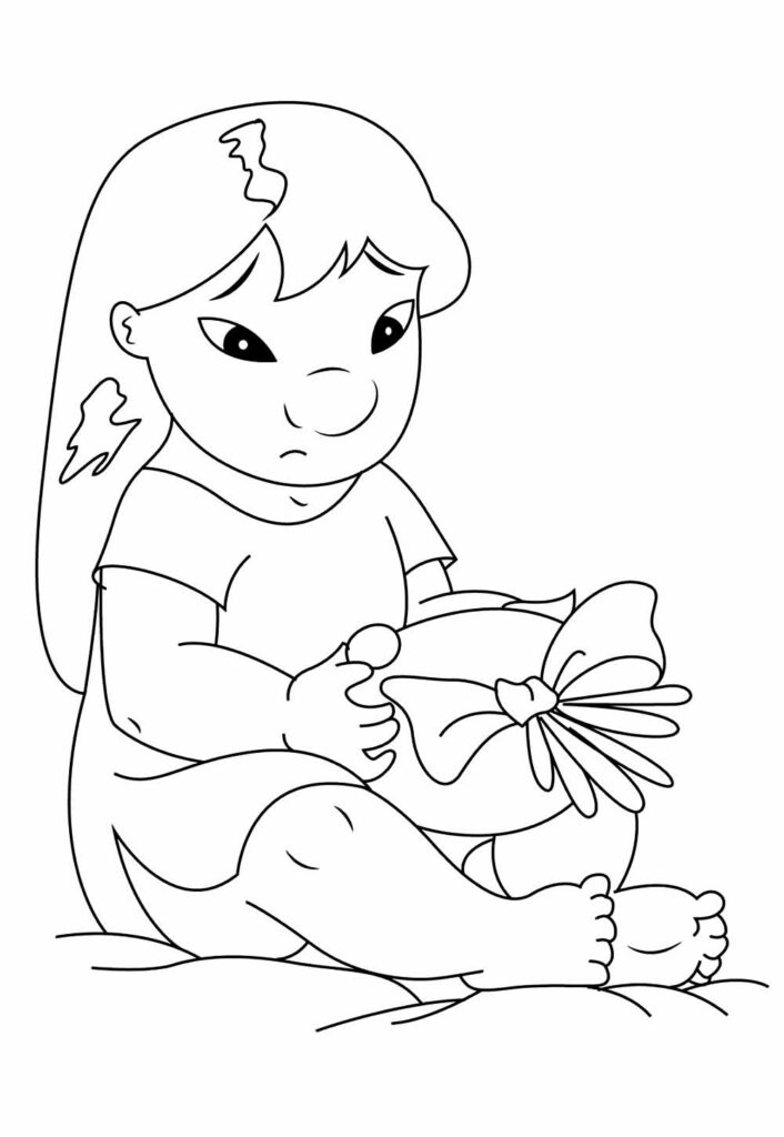Desenho Lilo e Stitch para colorir