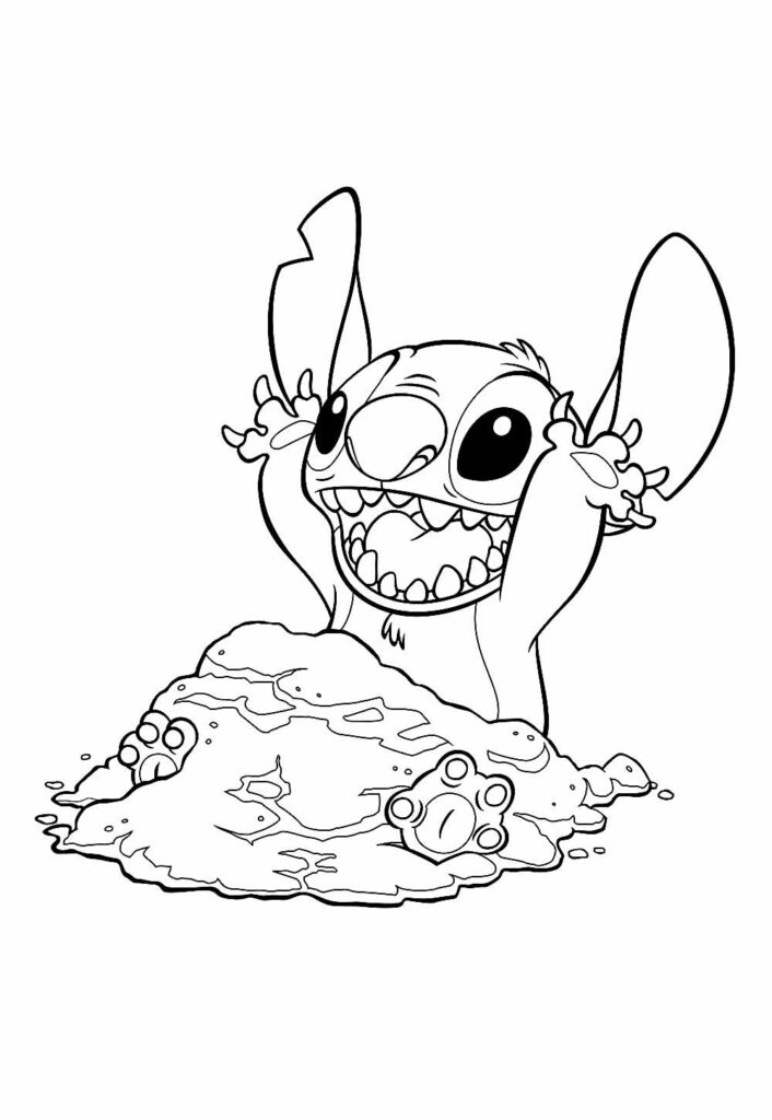 Desenho Lilo e Stitch para colorir
