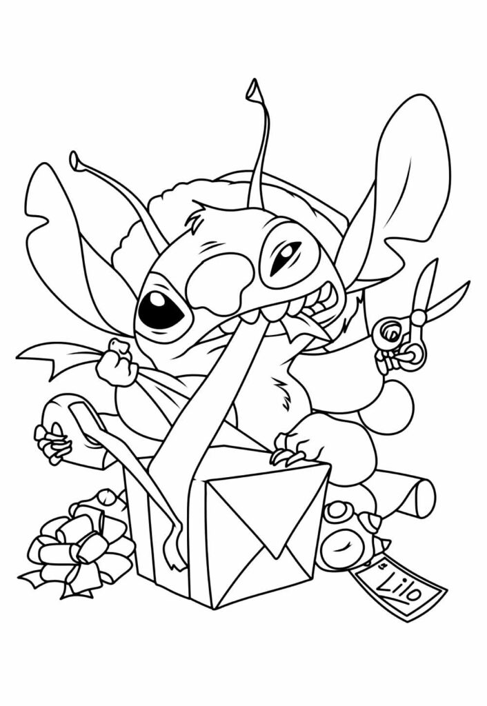 Desenho Lilo e Stitch para colorir