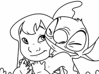 Desenho de Lilo e Stitch