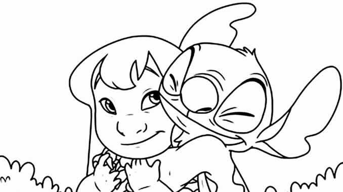 Desenho de Lilo e Stitch