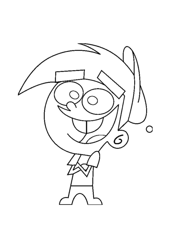 Desenhos dos Padrinhos Mágicos para pintar