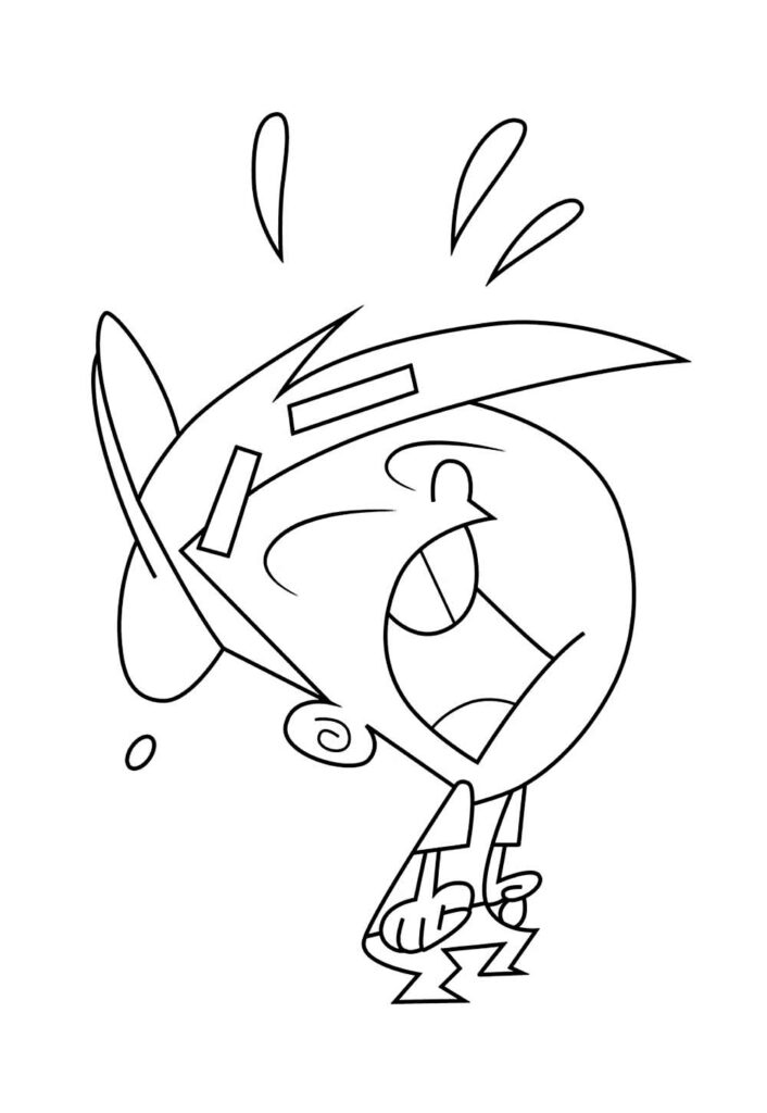 Desenhos dos Padrinhos Mágicos para colorir
