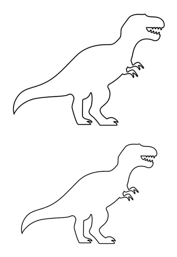 Moldes de Dinossauros para Atividades Educativas