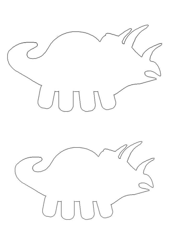 Moldes de Dinossauros para imprimir