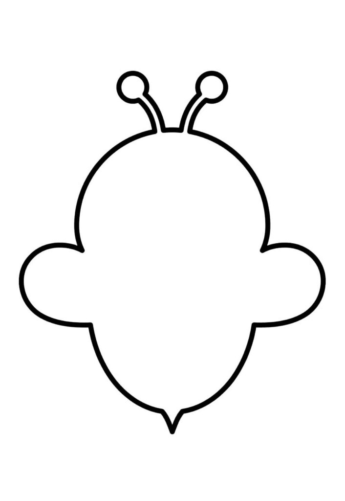 Molde de Abelha para imprimir
