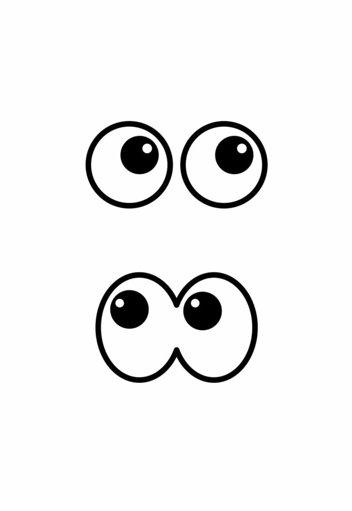 Moldes de Olhinhos para imprimir