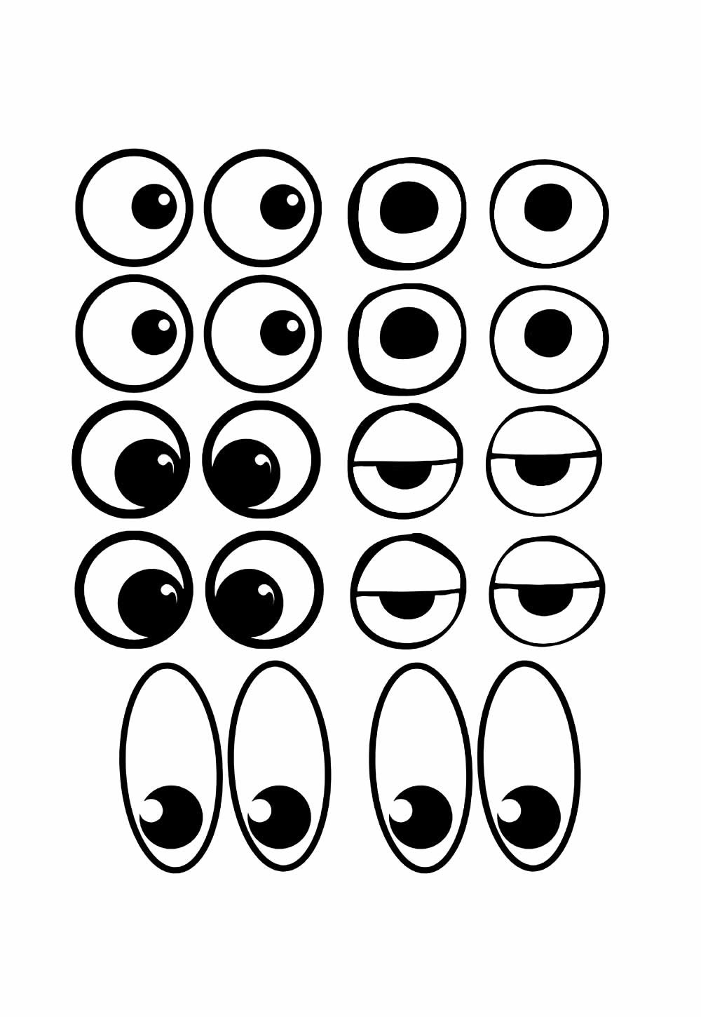 Moldes de Olhinhos: 70 Modelos para Imprimir - Dicas Práticas