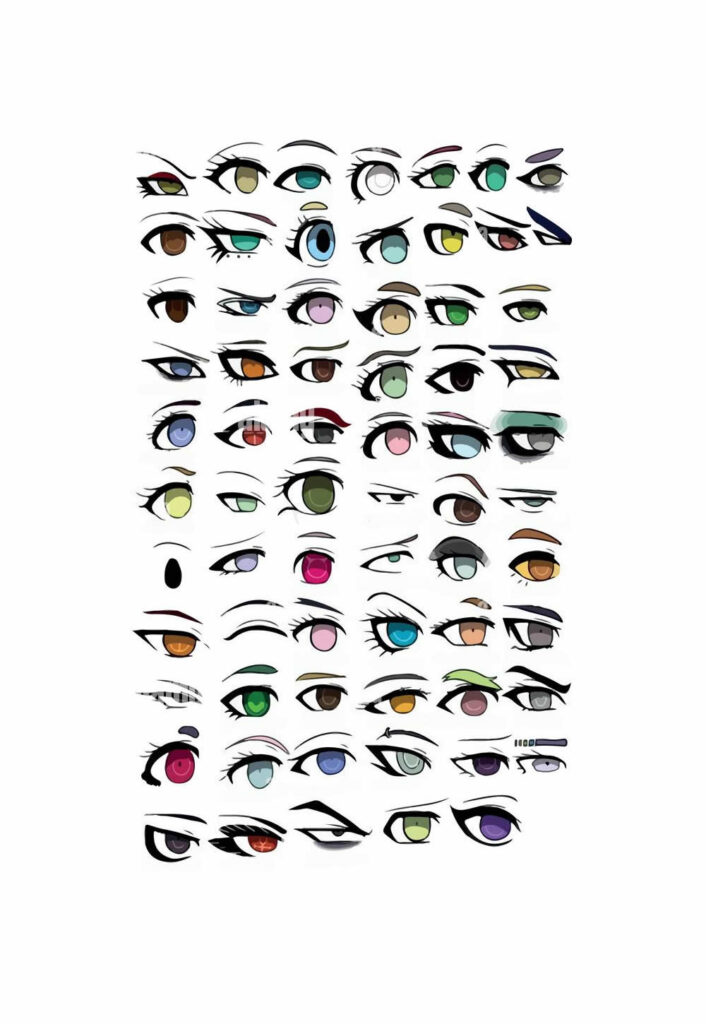 Moldes de Olhos para imprimir