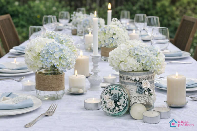 Decoração de Potes de Vidro