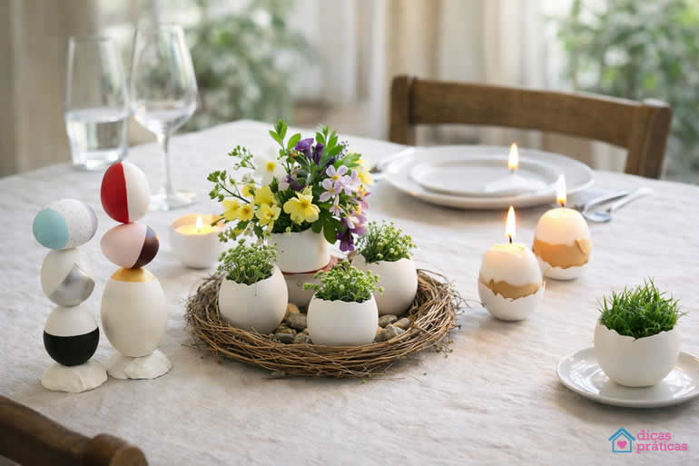 Enfeites de Casca de Ovos