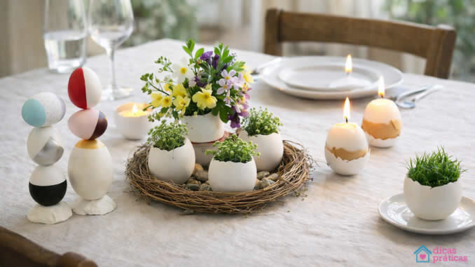 Enfeites de Casca de Ovos
