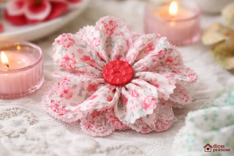 Flores de Tecido para Decoração