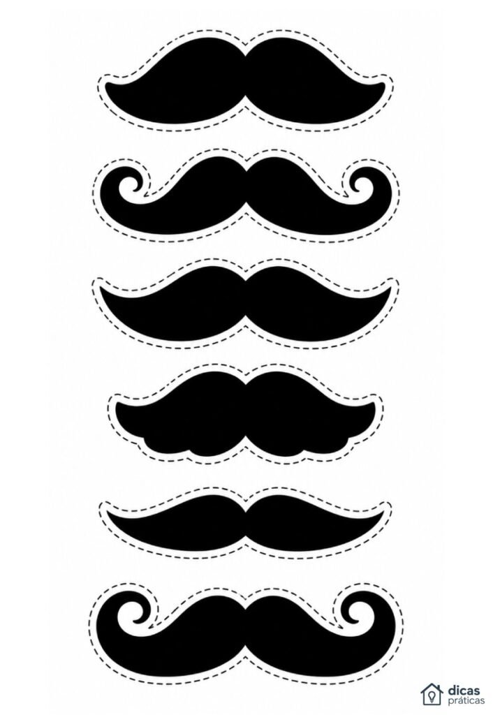 Bigodes para Dia dos Pais