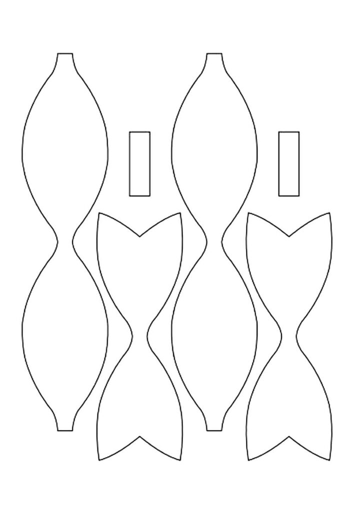 Molde de Gravatas de Papel