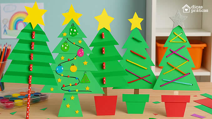 Árvores de Natal de Papel