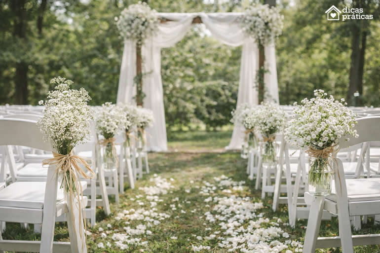 Decoração para Casamento com Flores Mosquitinho