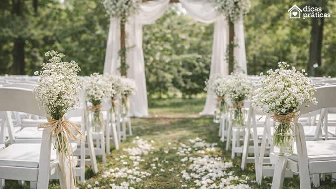 Decoração para Casamento com Flores Mosquitinho