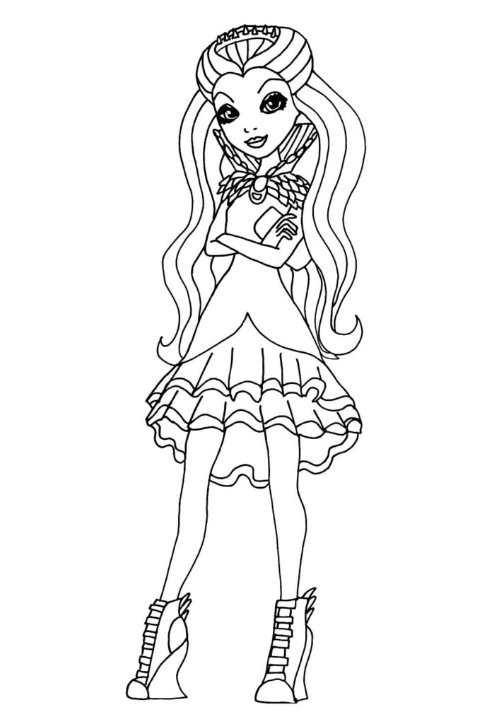 Desenho do Even After High para pintar