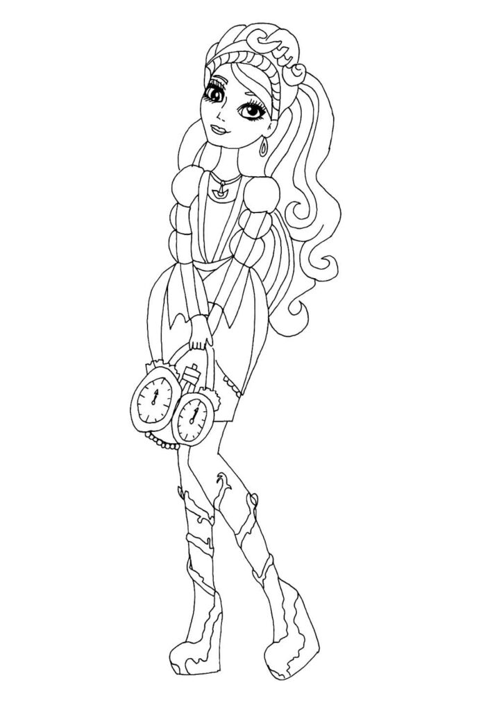 Desenho de Boneca do Even After High para colorir