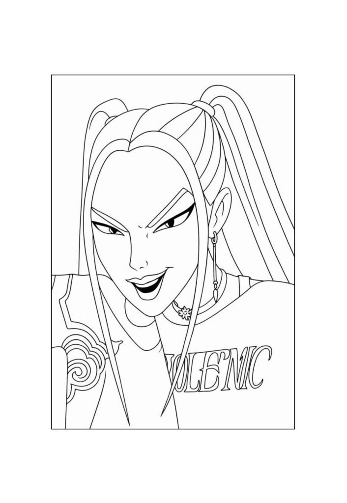 Guerreiras do K-Pop para colorir