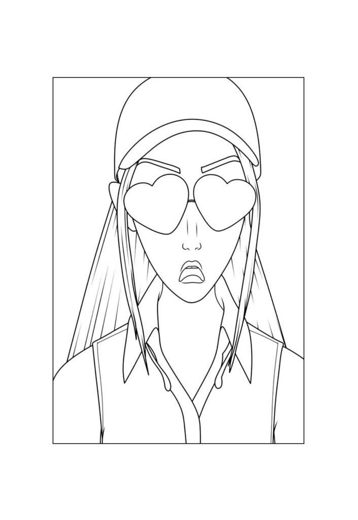 Desenho Guerreiras do K-Pop para colorir