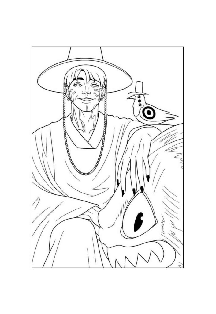 Desenho Guerreiras do K-Pop para pintar