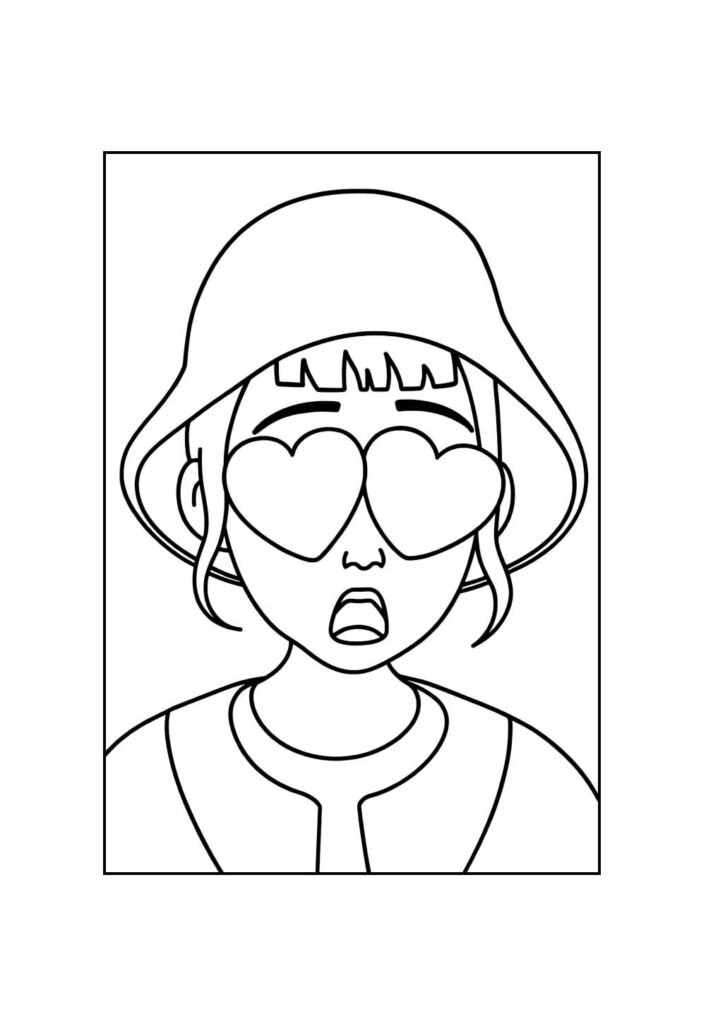 Desenho de Guerreiras do K-Pop para colorir