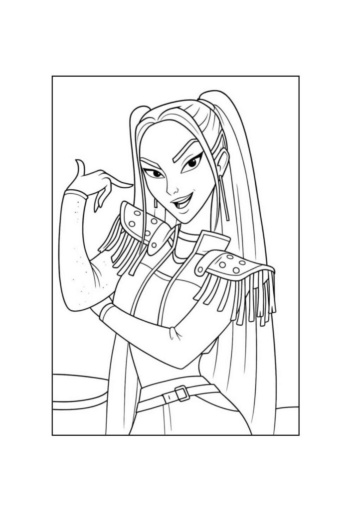 Desenho Guerreiras do K-Pop para colorir