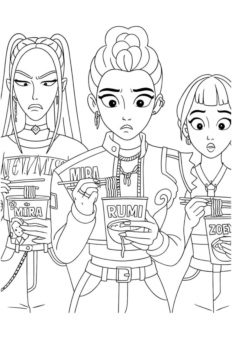 Guerreiras do K-Pop: Desenhos para Pintar - Dicas Práticas