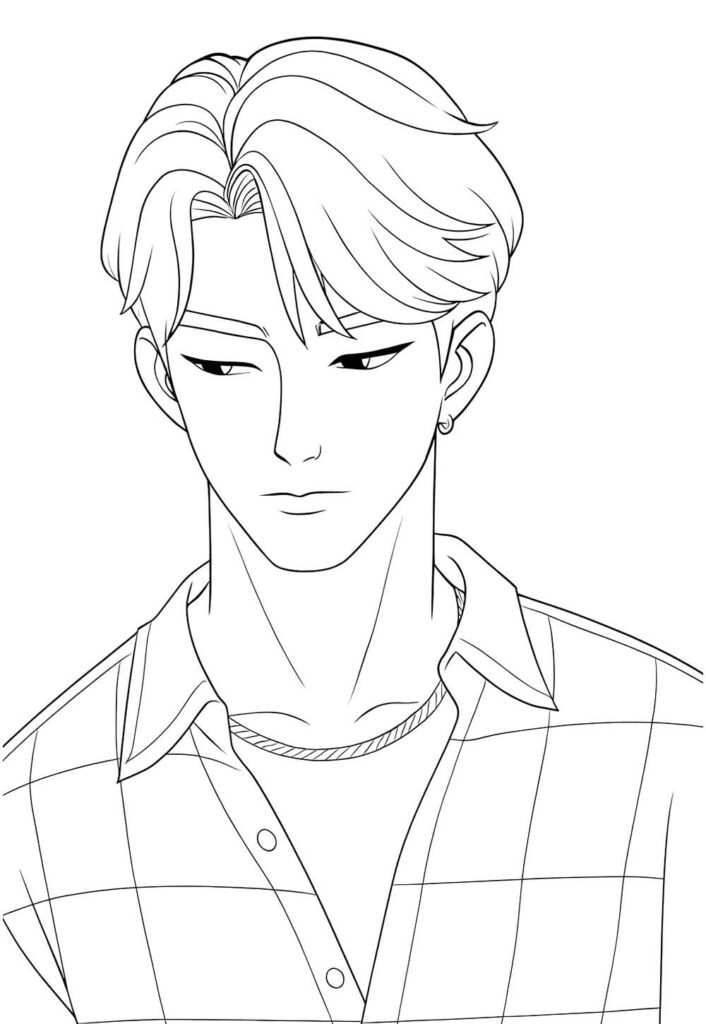 Desenho para colorir de Jinu - Saja Boys