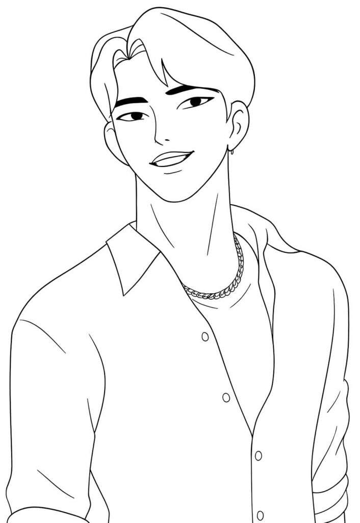 Desenho das Guerreiras do K-Pop - Jinu - Saja Boys