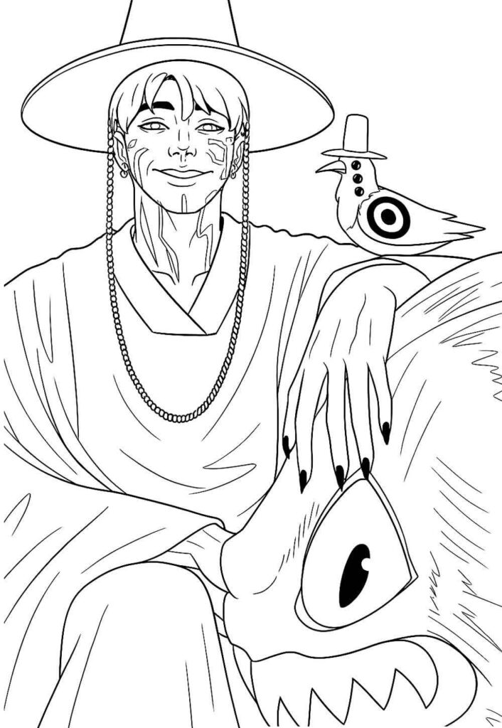 Desenho de Jinu para colorir