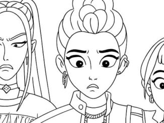 Desenhos Guerreiras do K-Pop para imprimir
