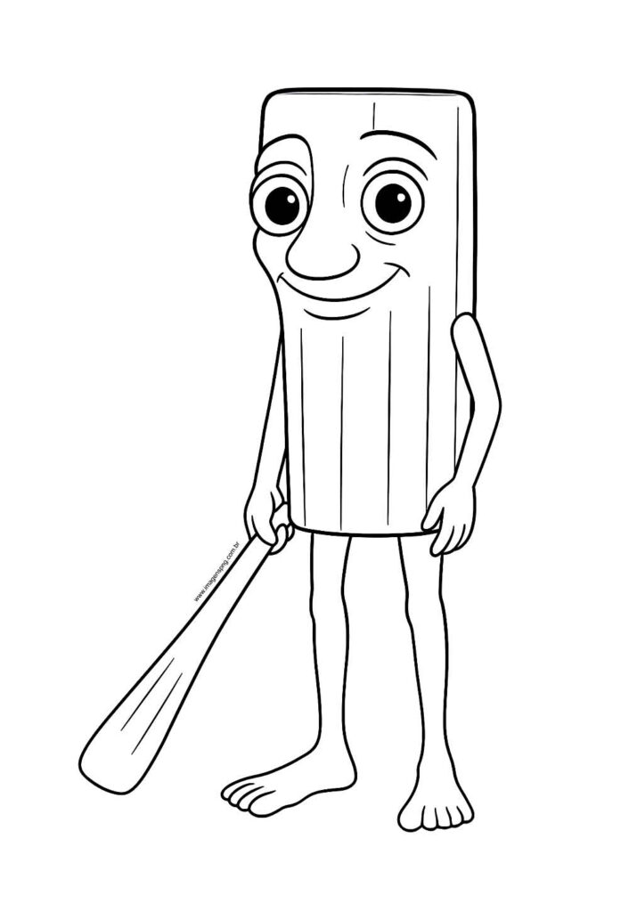 Desenho de Tralalero Tralala para colorir