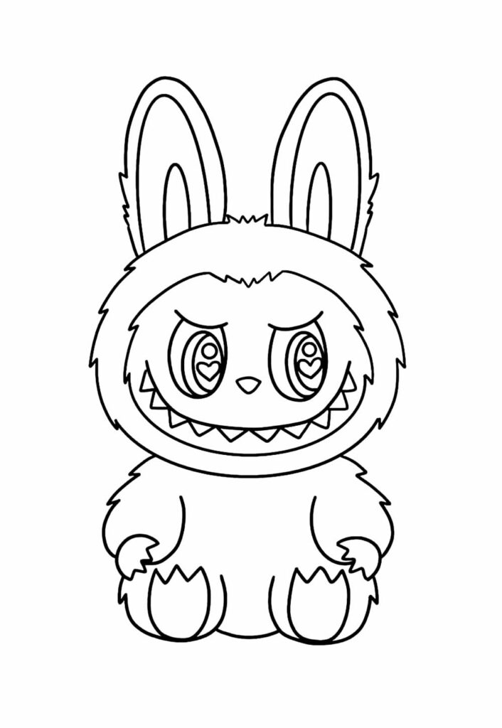 Desenho de Labubu