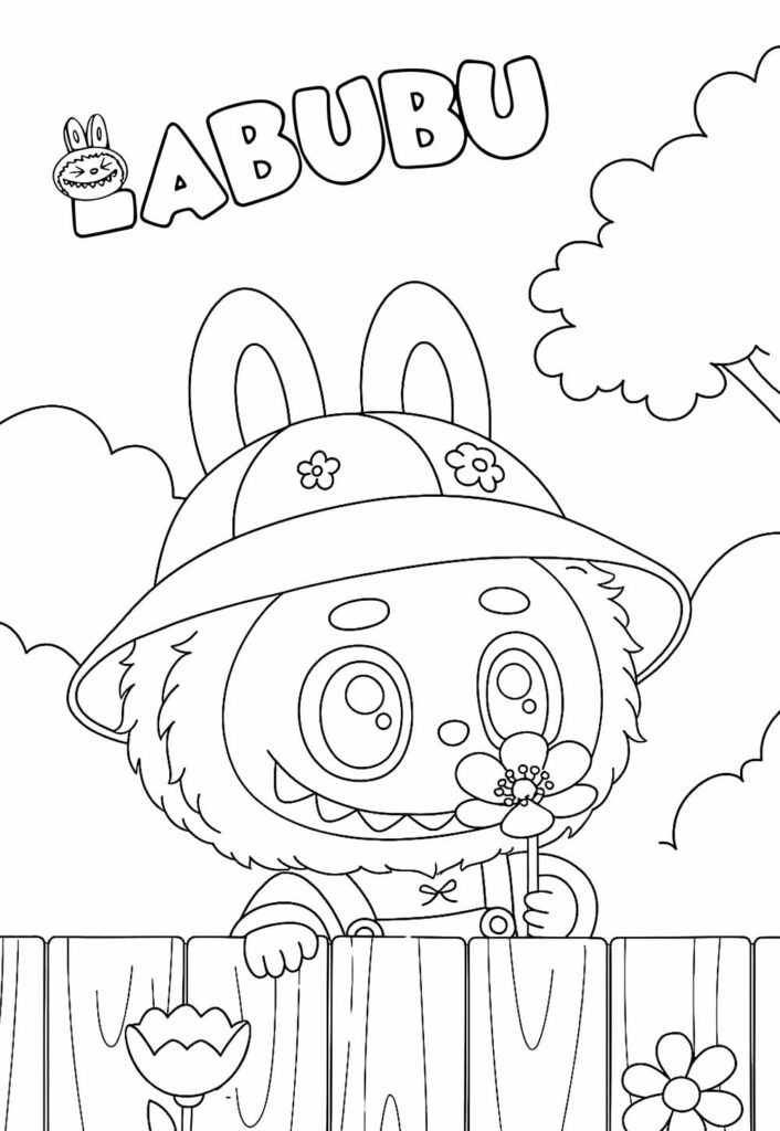 Desenhos de Labubu para colorir