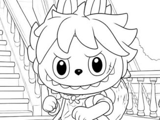 Desenhos de Labubu para colorir