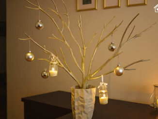 Decoração para Natal de Galhos Secos