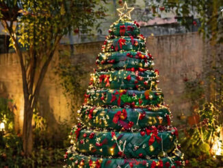 Decoração de Natal com Pneus