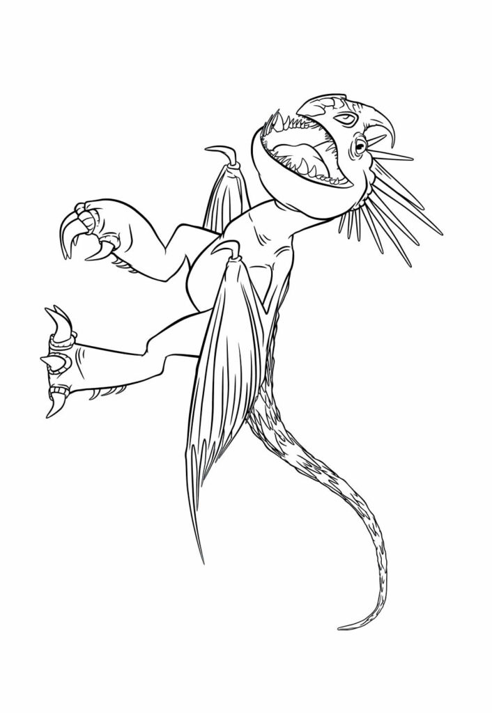 Desenho de Como Treinar o Seu Dragão para pintar