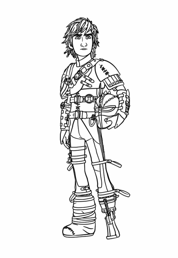 Desenho de Como Treinar o Seu Dragão para pintar