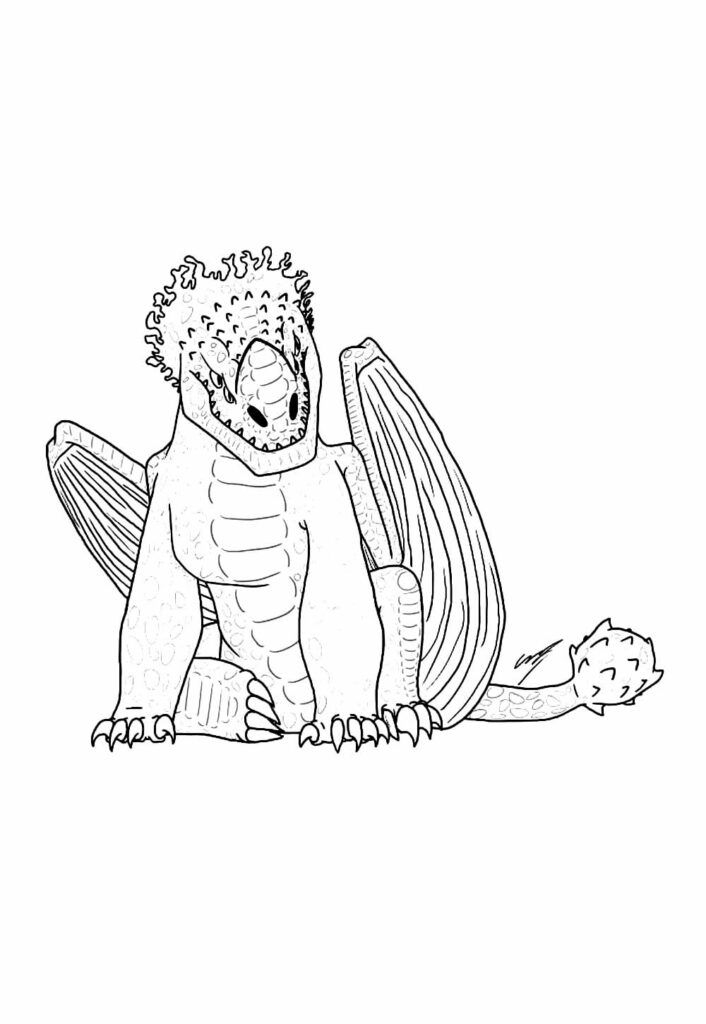 Como Treinar o Seu Dragão para colorir