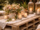 Enfeites com Pallets para Casamento