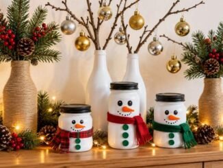 Decoração com Garrafas para Natal