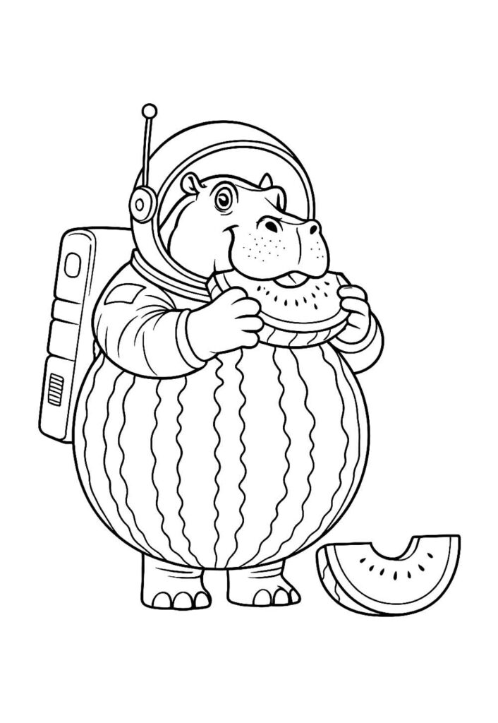 Desenho de Italian Brainrot para colorir