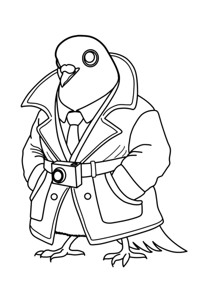Desenho de Brainrot para colorir