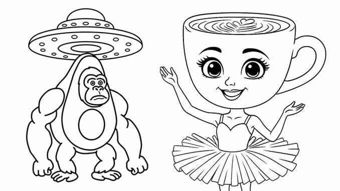 Desenhos Italian Brainrot Pintar e Colorir