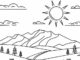Desenhos de Natureza para colorir
